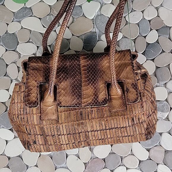 Vintage Tosca Blu python leather purse - Picture 9 of 14